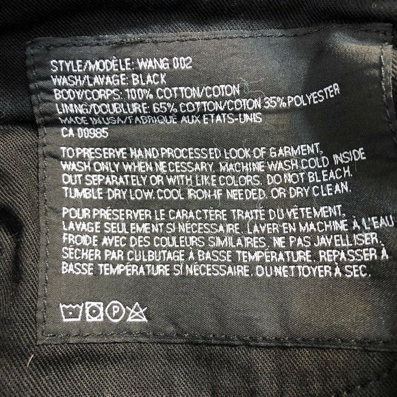 Denim X Alexander Wang 26 Black 002 Relaxed - Picture 9 of 10